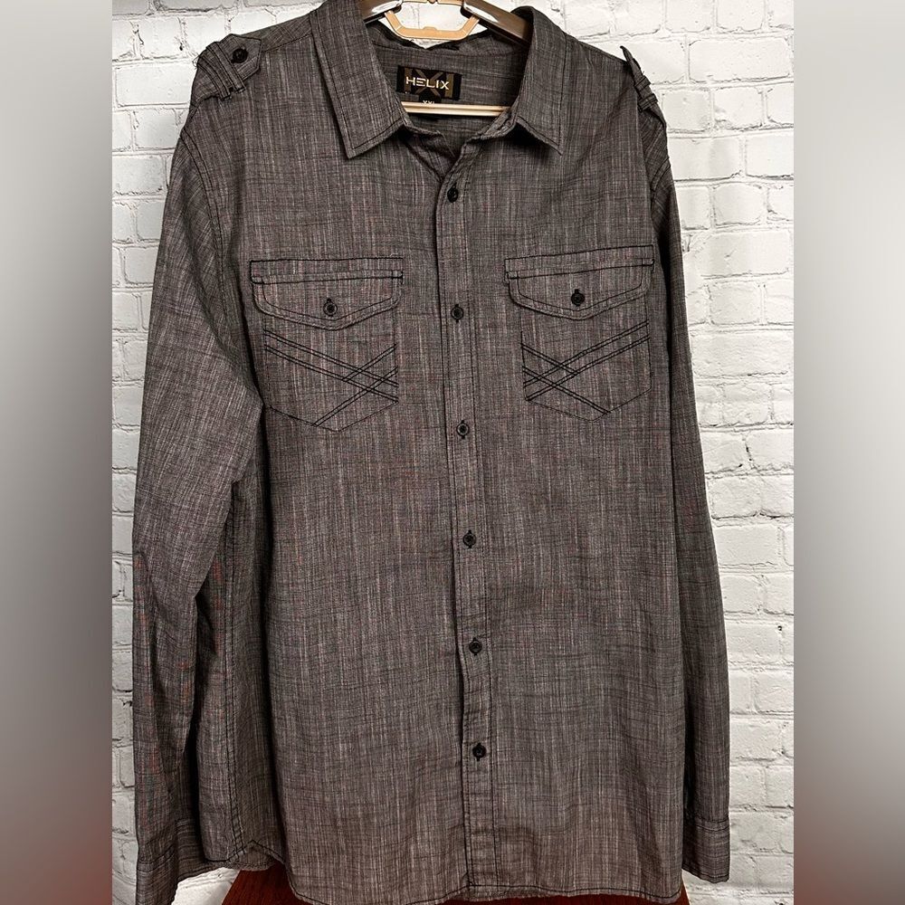 Helix Athletic Fit Long Sleeve Shirt. Size XXL.